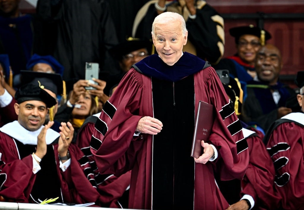 Joe Biden Upstaged at Morehouse